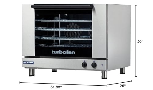 Moffat E28M4 Stainless Steel Convection Oven, Electric Full Size 1 Deck 208v/60/1-ph